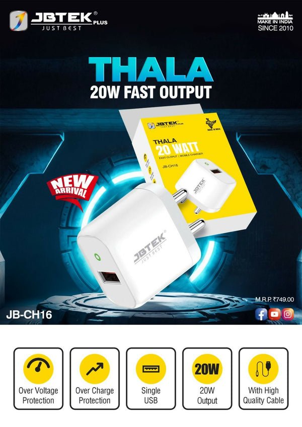CHARGER 20W TYPE C THALA CH-16